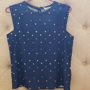 Polka dot blouse
